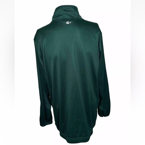 Adidas Men’s Track Jacket S Green White Stripes Pockets Lightweight Oversized - Picture 3 of 10